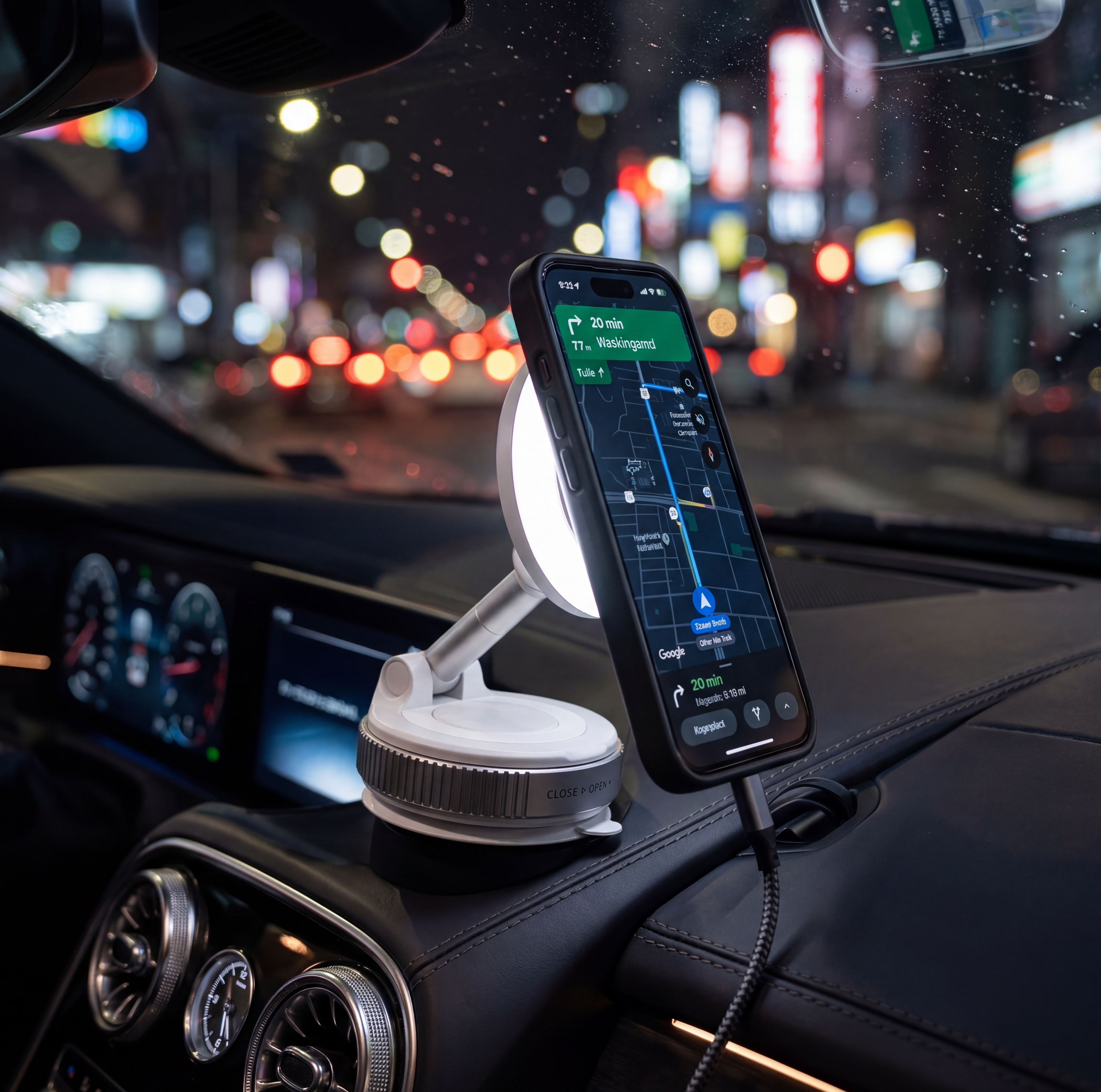 Support téléphone magnétique 360° pour voiture