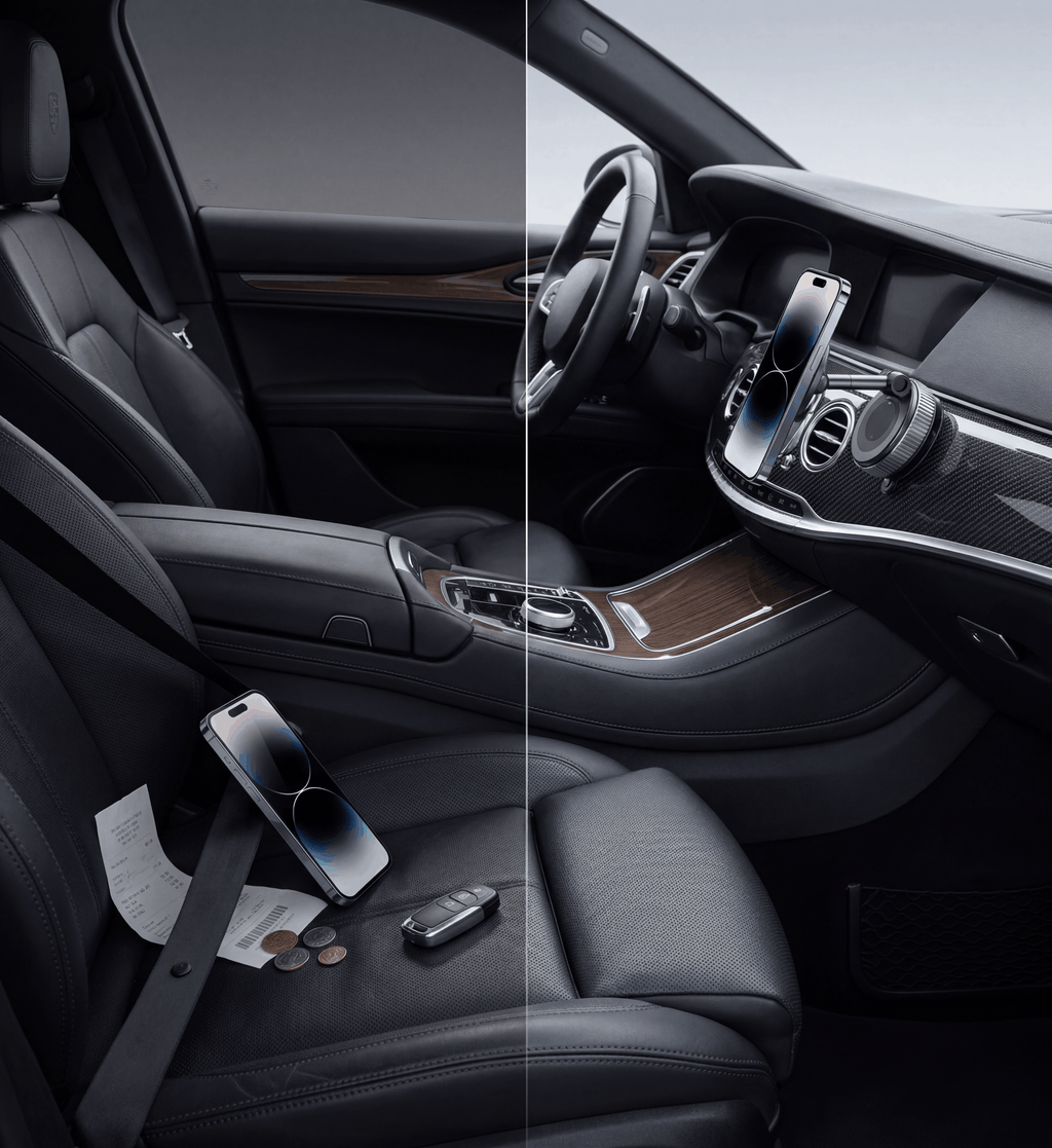 Support téléphone magnétique 360° pour voiture